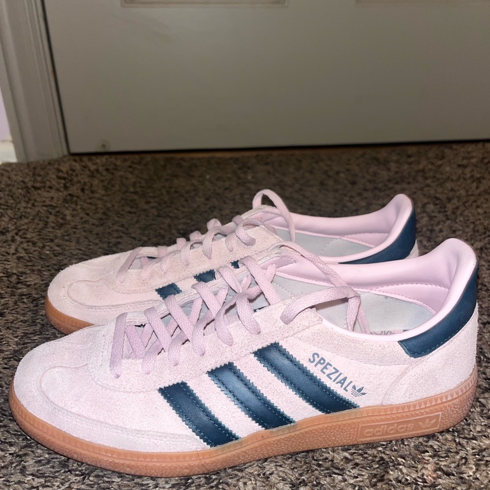 Adidas Spezial Pink and Blue Sneakers